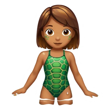 See Turtle swimsuit sticker