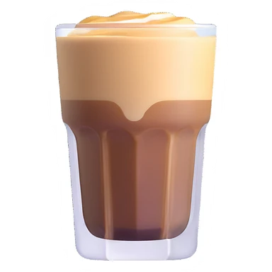 Small 4.5 ounce Gibraltar glass with cortado espresso drink, correctly sized small tumbler glass with espresso and milk sticker