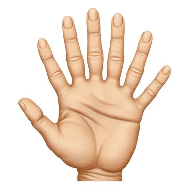 hand from the top with five fingers, make women and men hands sticker