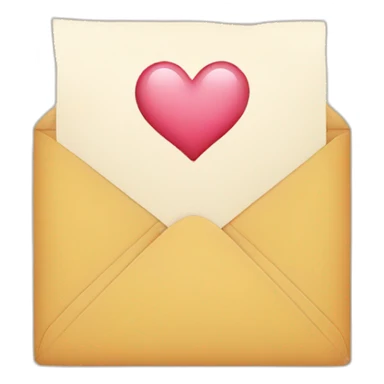 letter with heart sticker