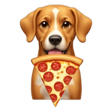 pizza dog sticker