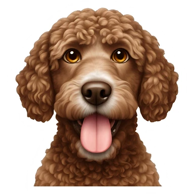Brown Spanish water dog  sticker