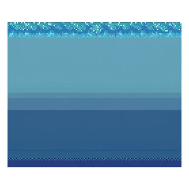ocean with a small sailboat in pixel art style sticker