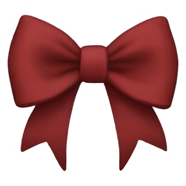 Dark red iPhone bow sticker