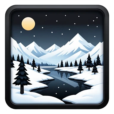 edgy snowy aesthetic full scenic SCENERY sticker