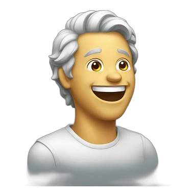 Man is laughing  sticker