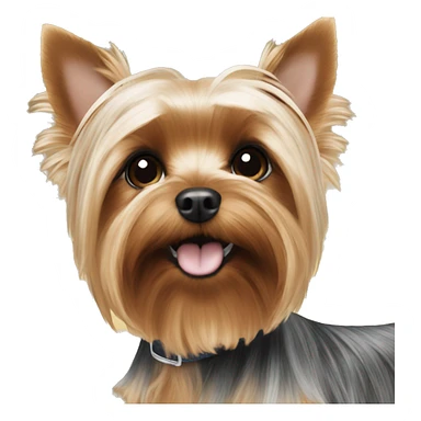 Yorkie in heaven  sticker
