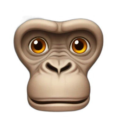 Orange gorilla sticker