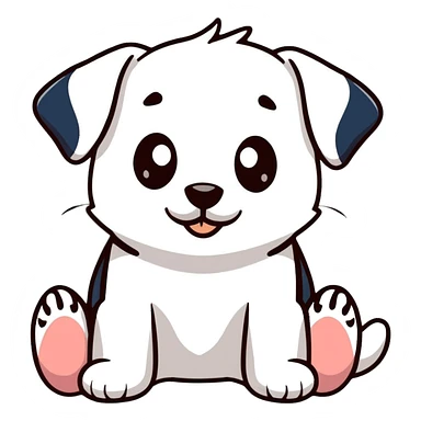 Puppy eyes sticker