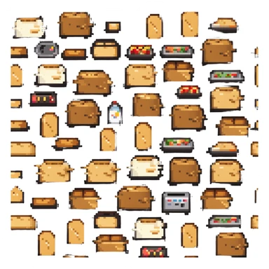 Toaster with bread sticker