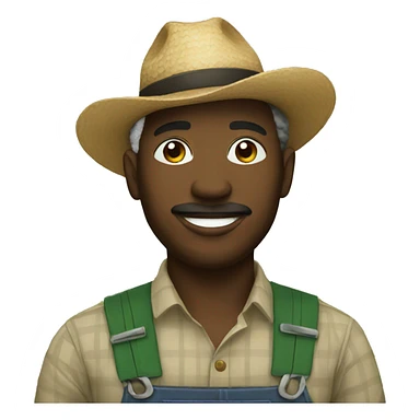 black farmer sticker