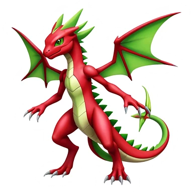  Cool Edgy Shiny Futuristic Ethereal Legendary Scizor-Charmeleon-Digimon-Schyther-Flygon-hybrid full body sticker