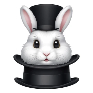 rabbit out of a hat sticker
