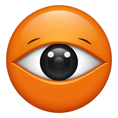 Ojo turco color naranja sticker