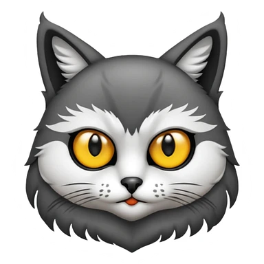 crea un gato con alas de búho sticker