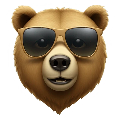 Bear with Sunglasses sticker
