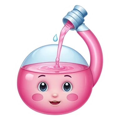 Pink baby oil  sticker