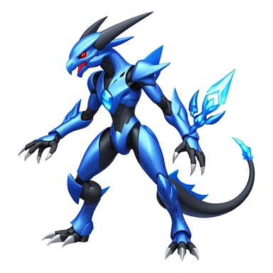 Shiny Aural Darkrai-Zekrom-Genesect-Fakémon-fusion (full body) sticker