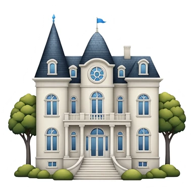 white mansión sticker