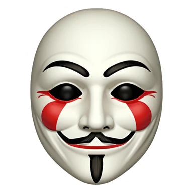 GUY FOX MASK sticker