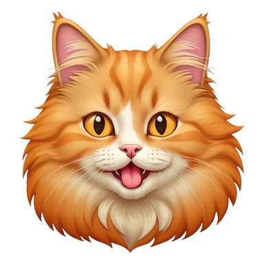 cat with its tongue out sticker