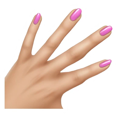 Long French tip nails sticker