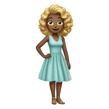 alex in a dress sticker