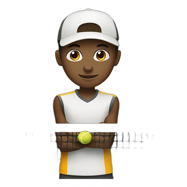tennis boy sticker