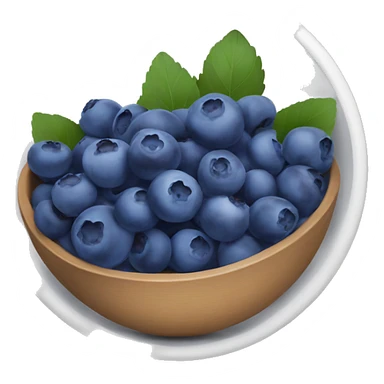 Bowl of blueberries sticker
