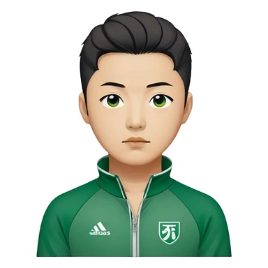 Jang Deok-su , Age: Late 30s
Appearance: A large, have a tattoo on his neck.
Outfit: Green player tracksuit sticker