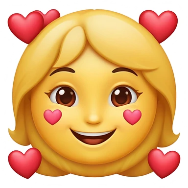 smiling face with heart sticker