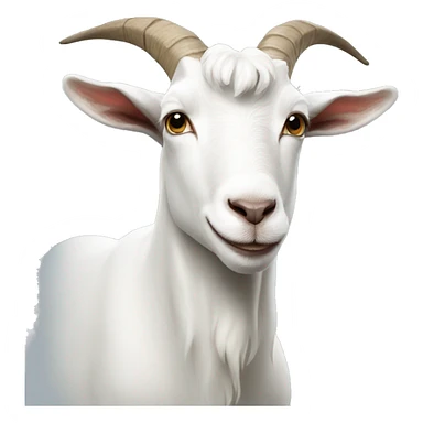 White goat sticker