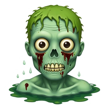 Green Zombie ponda sticker