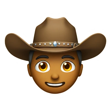 Face with cowboy hat  sticker