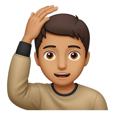 These eyes 👀, with the mouth of this emoji 😬, with a hand scratching the back of the head sticker