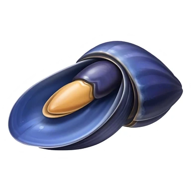 Blue mussel sticker