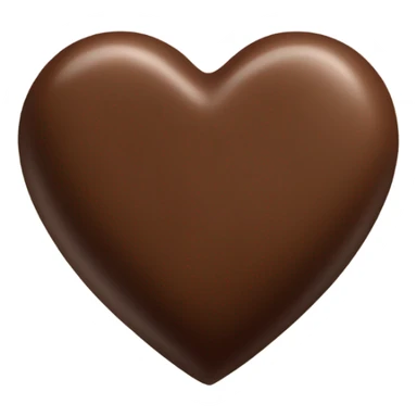 Light chocolate heart sticker
