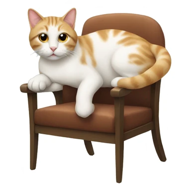 Cat on the chair  sticker