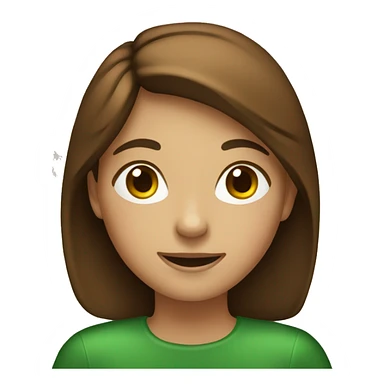 a girl with brown hair celebrates christmas sticker