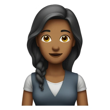 Woman with a beard standing up sticker