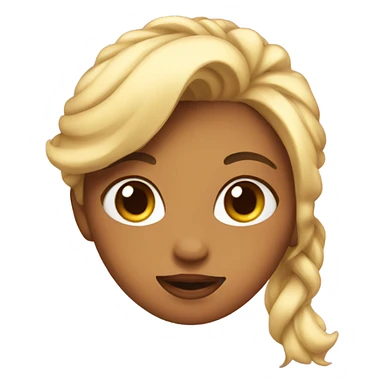 Cute girly emoji sticker