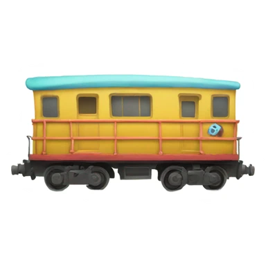 little beach Train  sticker