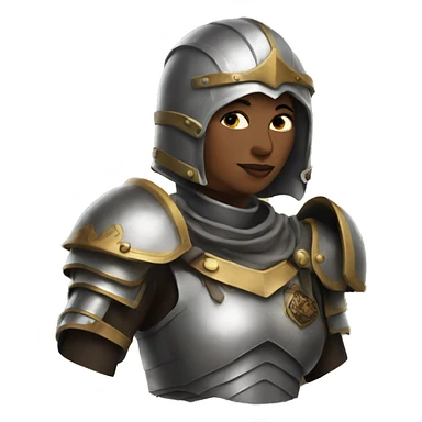 woman wearing armor smoking a cigarette sticker