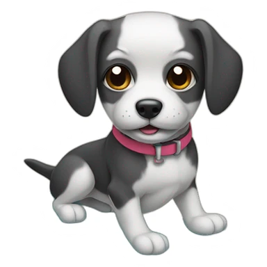 Chien qui Surf sticker