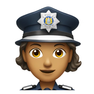 Uk woman police hat  sticker