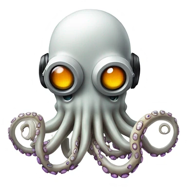 DJ robot octopus  sticker