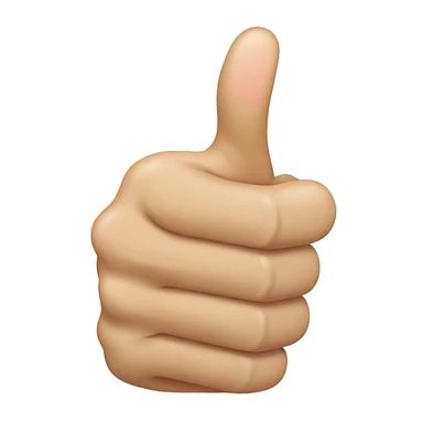 thumbs up without a thumb sticker