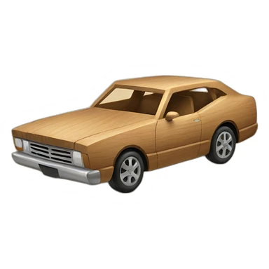 wooden car sticker