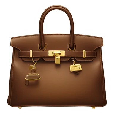 brown birkin bag sticker