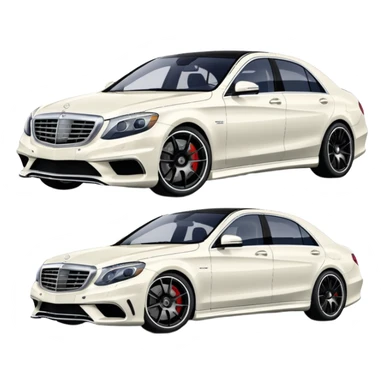 mercedes s63 amg 2012 with white paint  sticker